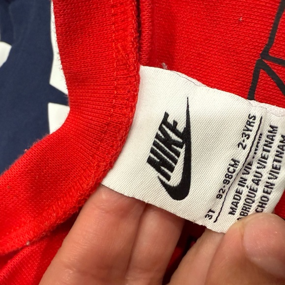 Nike Toddler Matching Sweat Set in Gray, Red, Navy, and Tan - Bundle - Picture 3 of 4